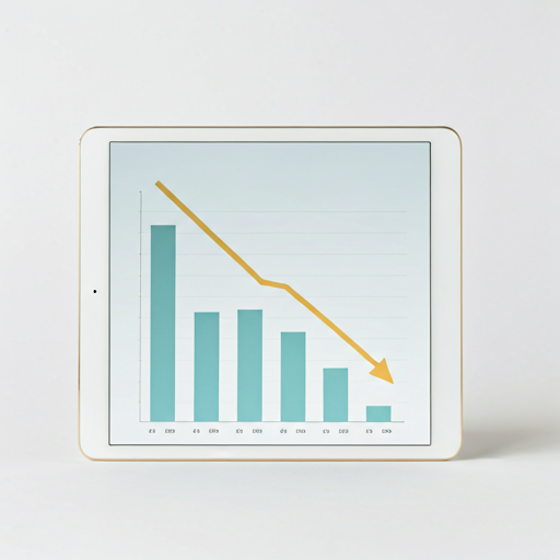 Tablet showing cost analytics graphs